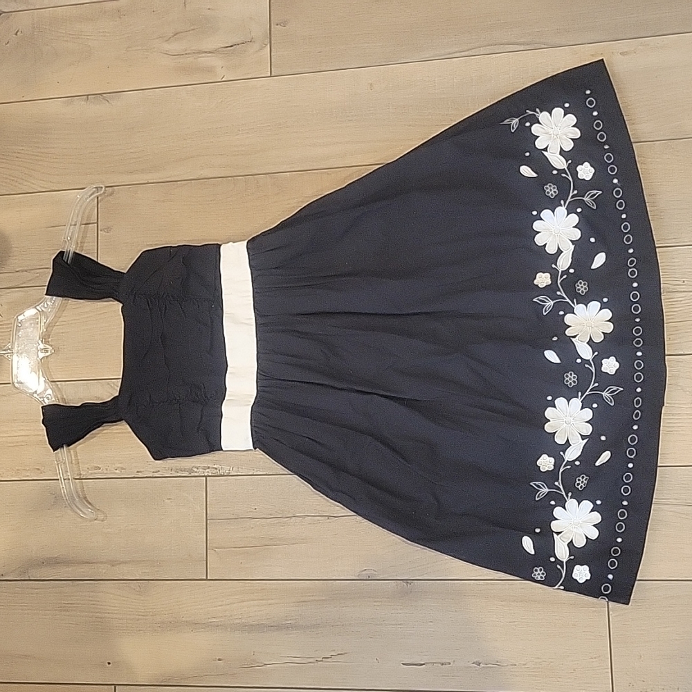 Speechless Black White Floral Party Dress - Size 10